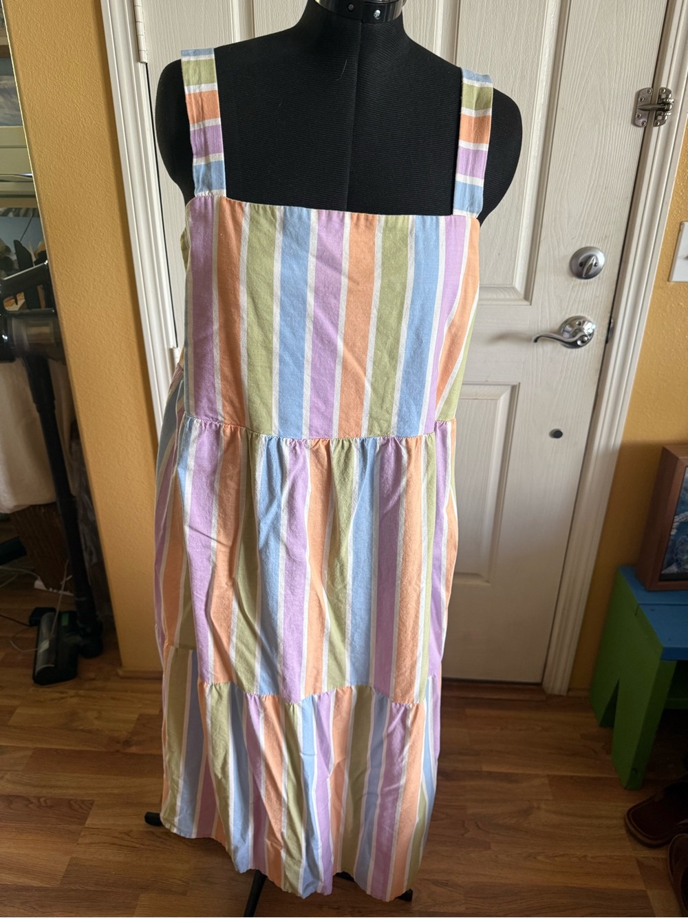 Quiksilver Pastel Striped Sundress in Blue, Green, Pink, Orange, Purple